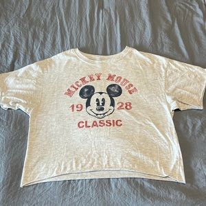 Disney Mickey Red & Blue Cropped Top